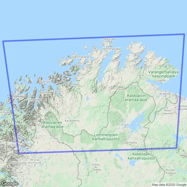 Veikart Nord-Norge Nord - Veikart Norge - Lnr 2179