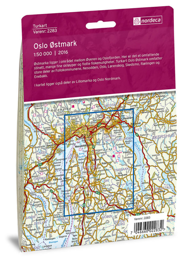 Oslo Østmark - Turkart - Lnr 2283