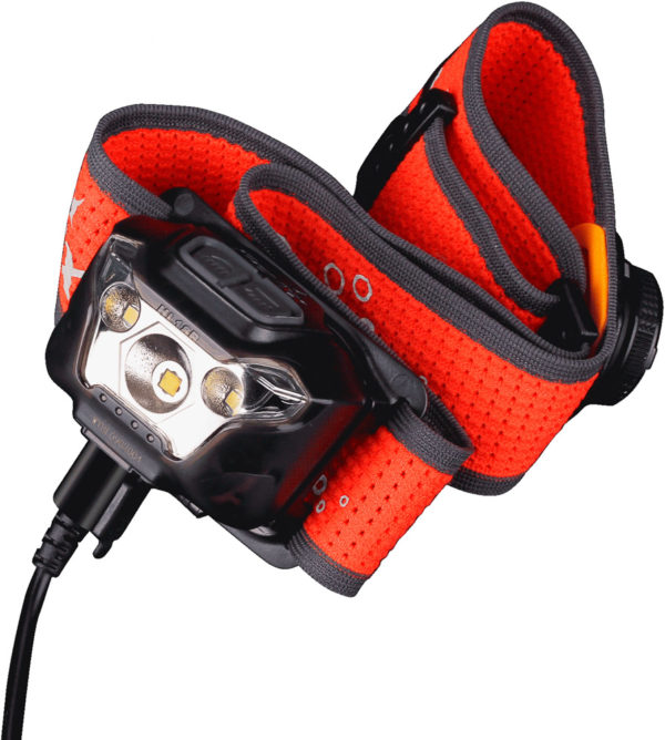 Fenix Hodelykt HL18R-T svart - 500 lumen LED lykt