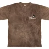 T-skjorte Lista Fuglestasjon brun – m/logo