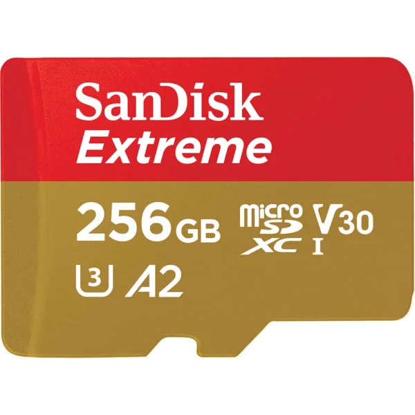 Sandisk MicroSDXC Extreme 256GB Adapter 190MB/s A2 C10 V30