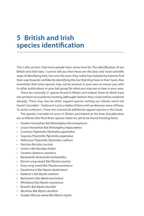 Identifying Bats of Britain and Ireland